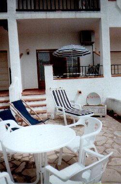 Blick auf die Terrasse